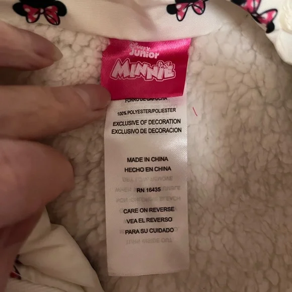 Disney Minnie Mouse hooded jacket, size 5, NWT - Picture 3 of 5